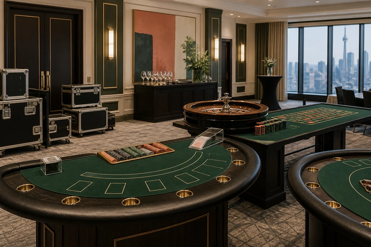 Casino rentals selected for the room
