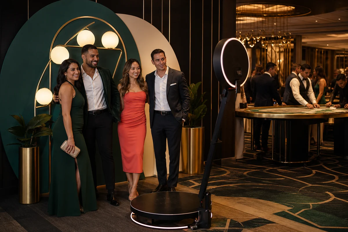 Vegas-inspired entertainment and photo activation