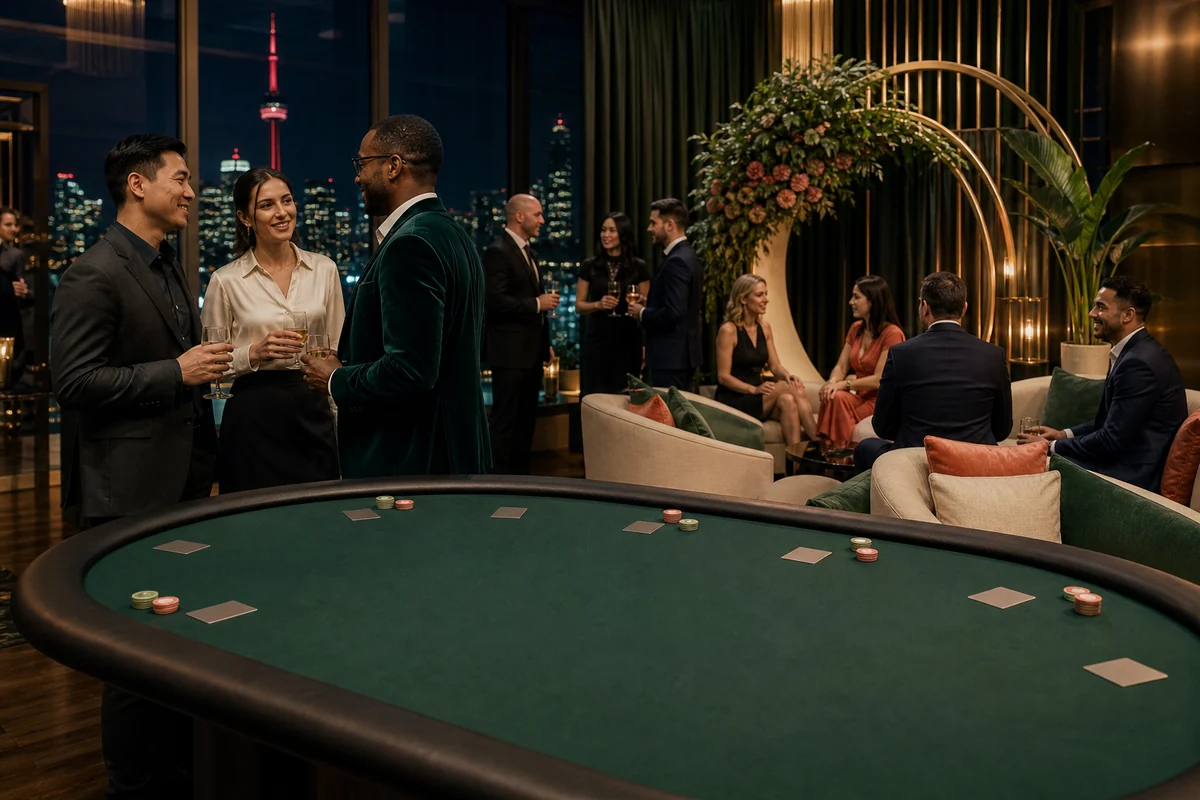 A casino night built as a complete event